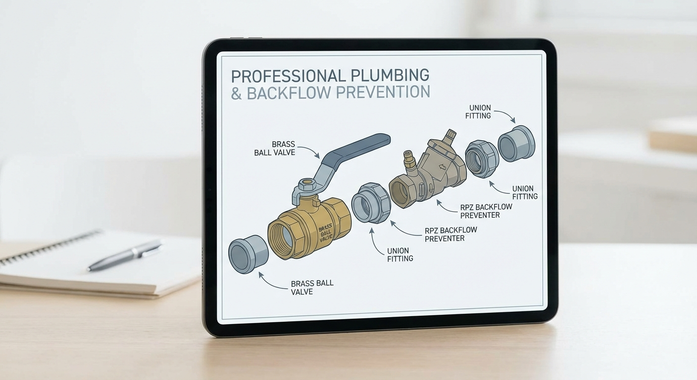 Brass plumbing valve and pipe fittings