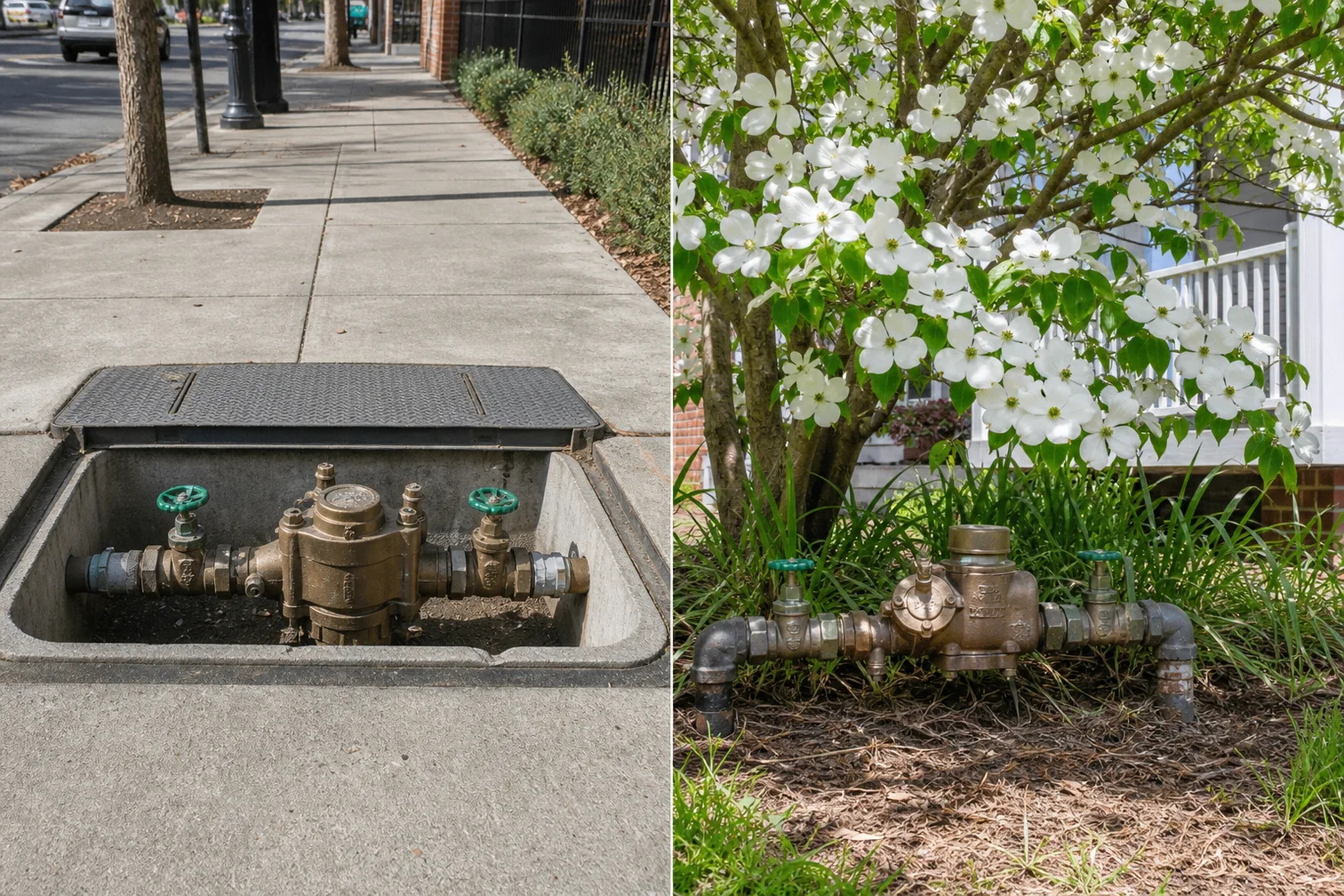 Backflow preventer device installed on water supply pipe